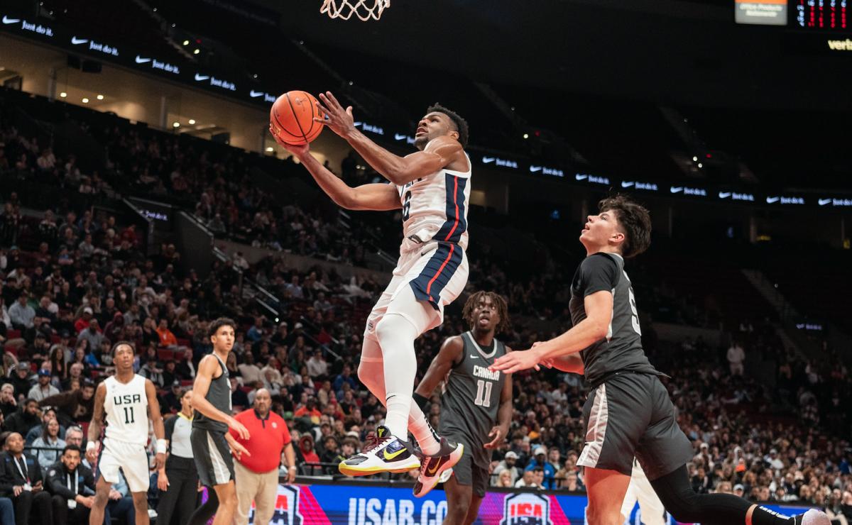 Bronny James Nike Hoop Summit Taylor Balkom 1